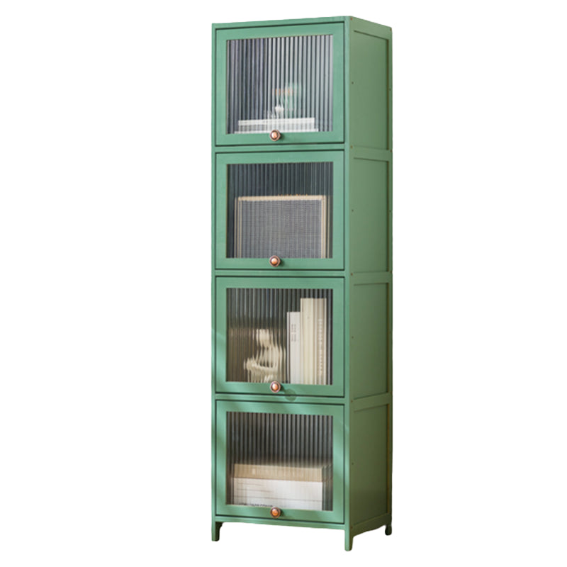 Rectangular Wood Cabinet, Modern Accent Chest  with Acrylic 4/5 - Door