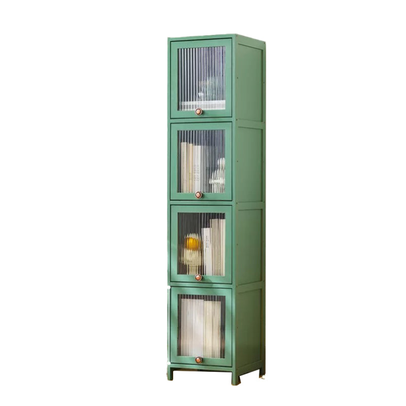 Rectangular Wood Cabinet, Modern Accent Chest  with Acrylic 4/5 - Door