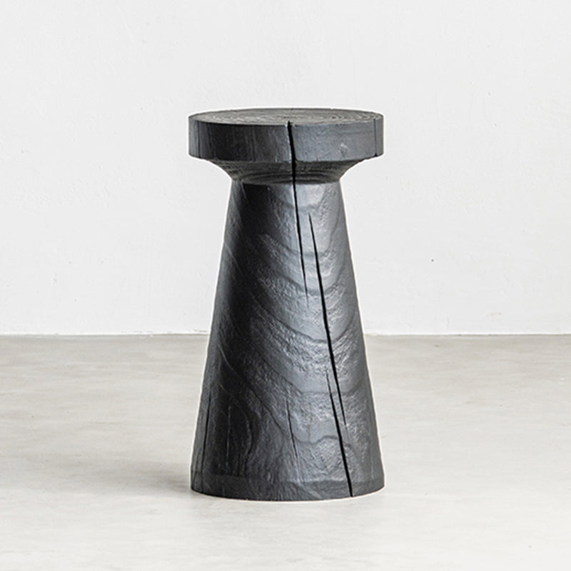 コンテンポラリースタイルのサイドエンドテーブル木製の台座ソファサイドアクセントテーブル