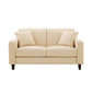 Living Room Contemporary Standard Square Arm Stationary Slipcovered Sofa