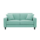 Living Room Contemporary Standard Square Arm Stationary Slipcovered Sofa