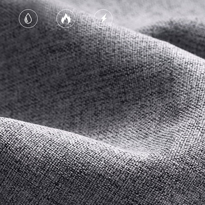 Living Room Contemporary Standard Square Arm Stationary Slipcovered Sofa