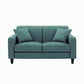 Living Room Contemporary Standard Square Arm Stationary Slipcovered Sofa