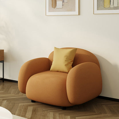 Vierkante arm bank moderne stijl faux leer en wol standaard bank