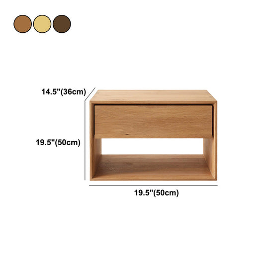 Perlenholz Nachttisch 1 Schublade zeitgenössischer Aufbewahrungsbett Nachttisch