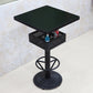 Industrial Wood Top Bistro Table Matte Finish Bar Table for Small Places Black Square Without Chairs Clearhalo 'Bar Furniture' 'Bar Tables' 'bar_tables' 'furn' 'furn_bar_tables' 'Furniture' 'Kitchen & Dining Furniture' 5737711