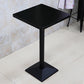 Industrial Wood Top Bistro Table Matte Finish Bar Table for Small Places Matte Black Square Without Chairs Clearhalo 'Bar Furniture' 'Bar Tables' 'bar_tables' 'furn' 'furn_bar_tables' 'Furniture' 'Kitchen & Dining Furniture' 5737712
