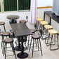 Industrial Wood Top Bistro Table Matte Finish Bar Table for Small Places Clearhalo 'Bar Furniture' 'Bar Tables' 'bar_tables' 'furn' 'furn_bar_tables' 'Furniture' 'Kitchen & Dining Furniture' 5737714