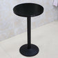 Industrial Wood Top Bistro Table Matte Finish Bar Table for Small Places Matte Black Round Without Chairs Clearhalo 'Bar Furniture' 'Bar Tables' 'bar_tables' 'furn' 'furn_bar_tables' 'Furniture' 'Kitchen & Dining Furniture' 5737728