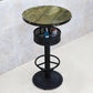 Industrial Wood Top Bistro Table Matte Finish Bar Table for Small Places Pewter Round Without Chairs Clearhalo 'Bar Furniture' 'Bar Tables' 'bar_tables' 'furn' 'furn_bar_tables' 'Furniture' 'Kitchen & Dining Furniture' 5737729