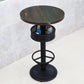 Industrial Wood Top Bistro Table Matte Finish Bar Table for Small Places Purple-Black Round Without Chairs Clearhalo 'Bar Furniture' 'Bar Tables' 'bar_tables' 'furn' 'furn_bar_tables' 'Furniture' 'Kitchen & Dining Furniture' 5737730
