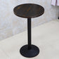 Industrial Wood Top Bistro Table Matte Finish Bar Table for Small Places Dark Walnut Round Without Chairs Clearhalo 'Bar Furniture' 'Bar Tables' 'bar_tables' 'furn' 'furn_bar_tables' 'Furniture' 'Kitchen & Dining Furniture' 5737731