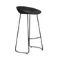 Modern Armless Backrest Counter Stool Iron Bar Stool with Acrylic Seat and Pedal for Cafe Black 1 Piece Clearhalo 'Bar Furniture' 'Bar Stools' 'bar_stools' 'furn' 'furn_bar_stools' 'Furniture' 'Kitchen & Dining Furniture' 5738070