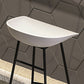 Modern Armless Backrest Counter Stool Iron Bar Stool with Acrylic Seat and Pedal for Cafe Clearhalo 'Bar Furniture' 'Bar Stools' 'bar_stools' 'furn' 'furn_bar_stools' 'Furniture' 'Kitchen & Dining Furniture' 5738072