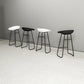 Modern Armless Backrest Counter Stool Iron Bar Stool with Acrylic Seat and Pedal for Cafe Clearhalo 'Bar Furniture' 'Bar Stools' 'bar_stools' 'furn' 'furn_bar_stools' 'Furniture' 'Kitchen & Dining Furniture' 5738075
