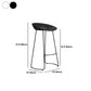 Modern Armless Backrest Counter Stool Iron Bar Stool with Acrylic Seat and Pedal for Cafe Clearhalo 'Bar Furniture' 'Bar Stools' 'bar_stools' 'furn' 'furn_bar_stools' 'Furniture' 'Kitchen & Dining Furniture' 5738080