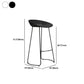 Modern Armless Backrest Counter Stool Iron Bar Stool with Acrylic Seat and Pedal for Cafe Clearhalo 'Bar Furniture' 'Bar Stools' 'bar_stools' 'furn' 'furn_bar_stools' 'Furniture' 'Kitchen & Dining Furniture' 5738083