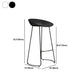 Modern Armless Backrest Counter Stool Iron Bar Stool with Acrylic Seat and Pedal for Cafe Clearhalo 'Bar Furniture' 'Bar Stools' 'bar_stools' 'furn' 'furn_bar_stools' 'Furniture' 'Kitchen & Dining Furniture' 5738085