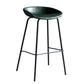 Contemporary Metal Barstool Leather Fabric Counter Stool with 4 Legs