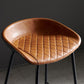 Contemporary Metal Barstool Leather Fabric Counter Stool with 4 Legs