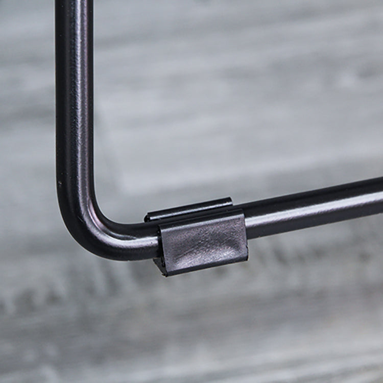 Scandinavian Plastic Bar Stools Footrest Indoor Counter Stool with Metal Legs