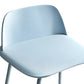 Plastic Scandinavian Bar Stools Low Back Barstool with 4 Iron Legs