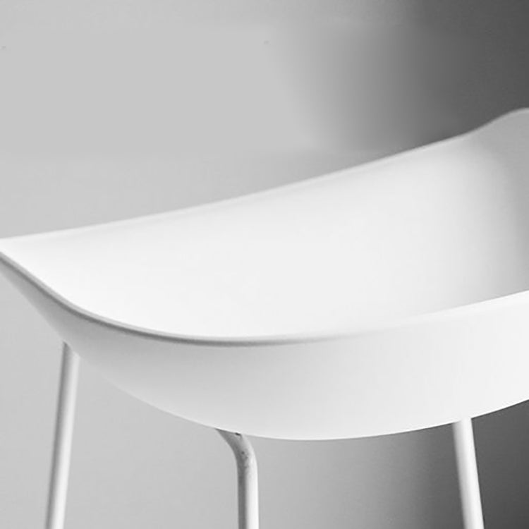 Sgabelli da bar di sedile per sede di plastica scandinavo bristol con base di ferro