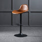 Adjustable Height Bucket Seat Bar Stools Faux Leather Swivel Barstool
