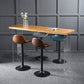 Adjustable Height Bucket Seat Bar Stools Faux Leather Swivel Barstool
