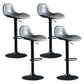Adjustable Height Bucket Seat Bar Stools Faux Leather Swivel Barstool