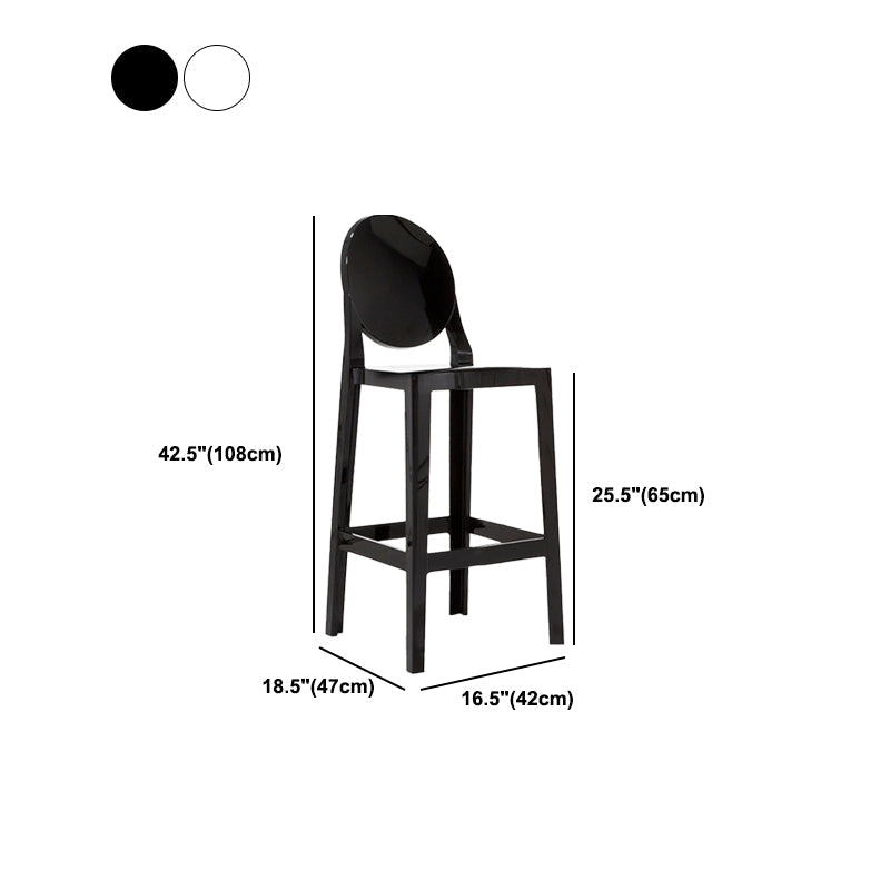 Plastique contemporain Low Back Counter Tool Represt Rester avec 4 jambes