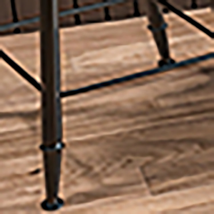 Industrial Armless Backrest Counter Stool Iron Bar Stool with Seat and Pedal