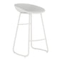 Contemporary Iron Base Bar Stools Plastic Bucket Seat Barstool for Home