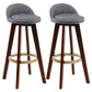Contemporary Wood Stool Fabric Cushion in Matte Finish for Indoor