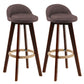Contemporary Wood Stool Fabric Cushion in Matte Finish for Indoor