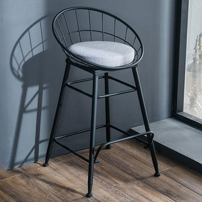 Tabouret de comptoir en or et noir