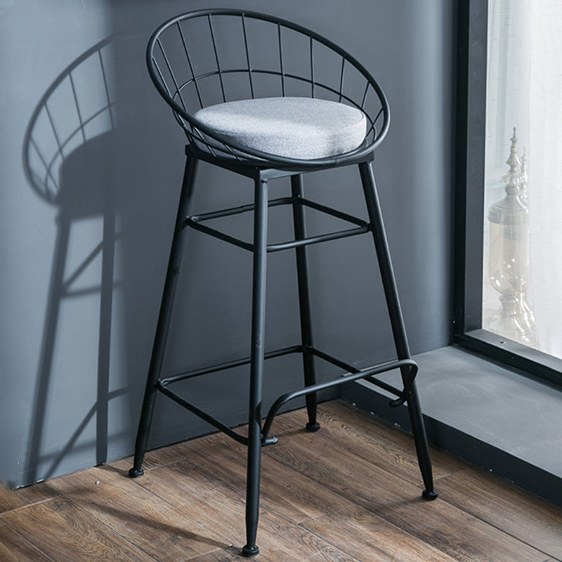 Tabouret de comptoir en or et noir