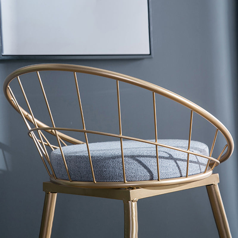 Tabouret de comptoir en or et noir