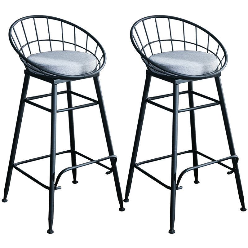 Tabouret de comptoir en or et noir