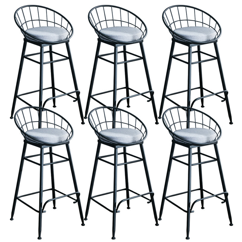 Tabouret de comptoir en or et noir