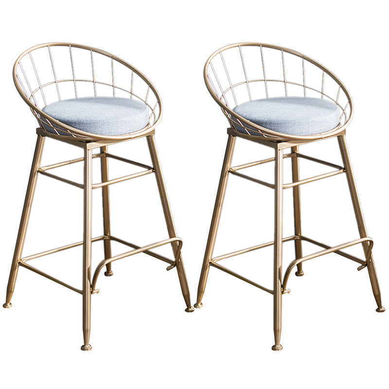 Tabouret de comptoir en or et noir