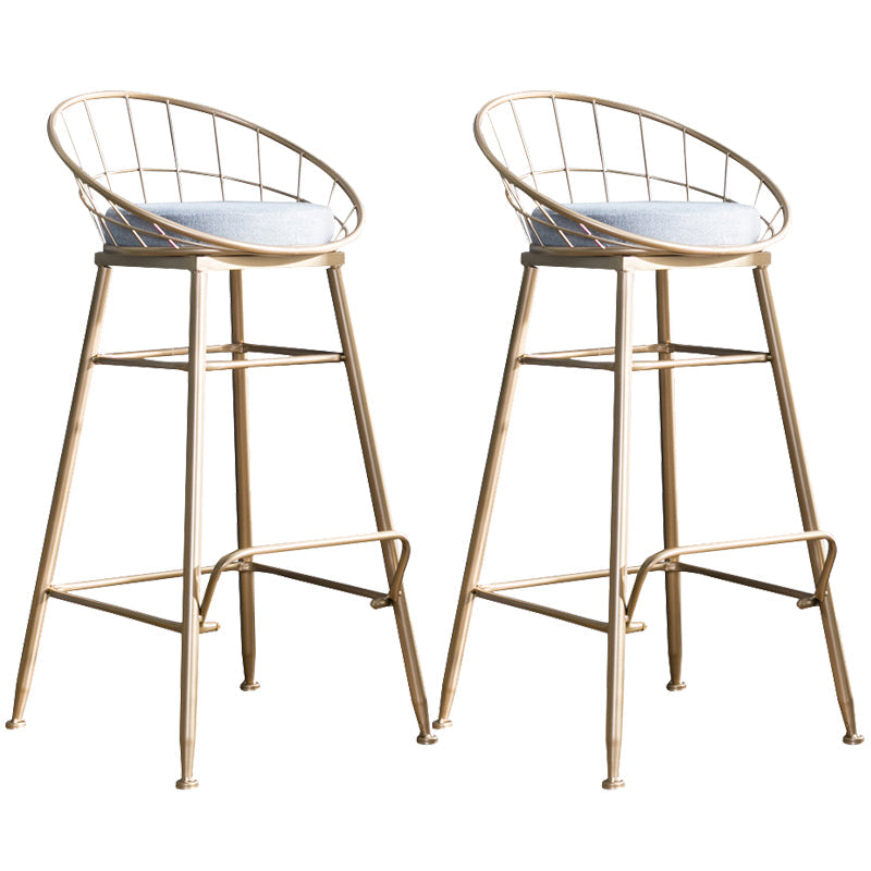 Tabouret de comptoir en or et noir