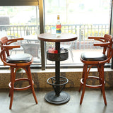 Moderne 1/2/3 Stücke hölzerne Kneipentisch Set fester Tischzähler für Esszimmer