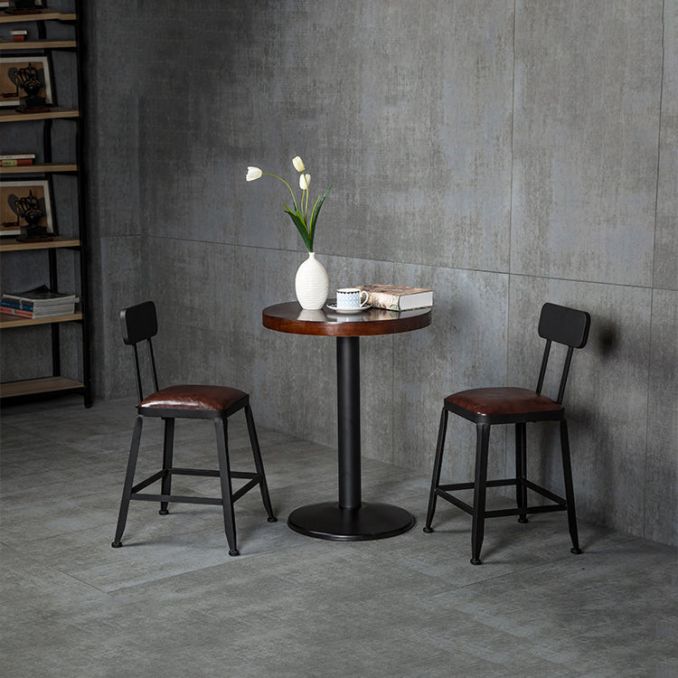 Juego de mesa de Bar Industrial de madera maciza de 1/2/3 piezas, juego de mostrador redondo para uso doméstico