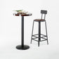 Juego de mesa de Bar Industrial de madera maciza de 1/2/3 piezas, juego de mostrador redondo para uso doméstico