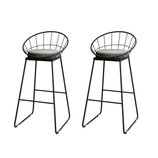 Glam 1/2/3 Pieces Sintered Stone Bar Table Set Round Counter Set for Home Use Black 26"H Stools (Set of 2) Clearhalo 'Bar Furniture' 'furn' 'furn_home_bar_bar_sets' 'Furniture' 'Home Bars & Bar Sets' 'home_bar_bar_sets' 'Kitchen & Dining Furniture' 5739028