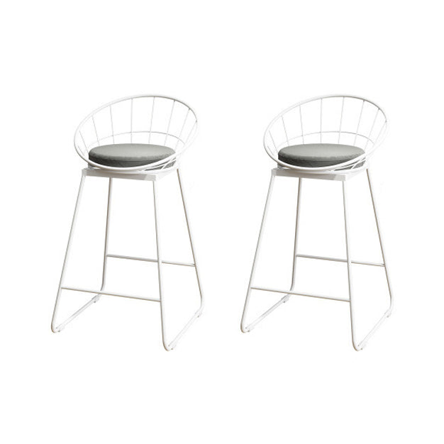 Glam 1/2/3 Pieces Sintered Stone Bar Table Set Round Counter Set for Home Use White 26"H Stools (Set of 2) Clearhalo 'Bar Furniture' 'furn' 'furn_home_bar_bar_sets' 'Furniture' 'Home Bars & Bar Sets' 'home_bar_bar_sets' 'Kitchen & Dining Furniture' 5739030