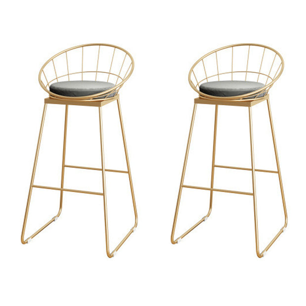 Glam 1/2/3 Pieces Sintered Stone Bar Table Set Round Counter Set for Home Use Gold 30"H Stools (Set of 2) Clearhalo 'Bar Furniture' 'furn' 'furn_home_bar_bar_sets' 'Furniture' 'Home Bars & Bar Sets' 'home_bar_bar_sets' 'Kitchen & Dining Furniture' 5739032