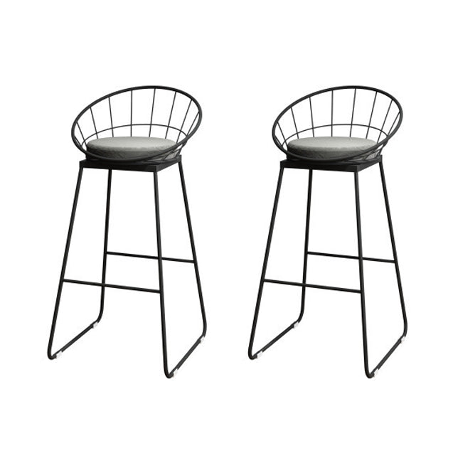 Glam 1/2/3 Pieces Sintered Stone Bar Table Set Round Counter Set for Home Use Black 30"H Stools (Set of 2) Clearhalo 'Bar Furniture' 'furn' 'furn_home_bar_bar_sets' 'Furniture' 'Home Bars & Bar Sets' 'home_bar_bar_sets' 'Kitchen & Dining Furniture' 5739034