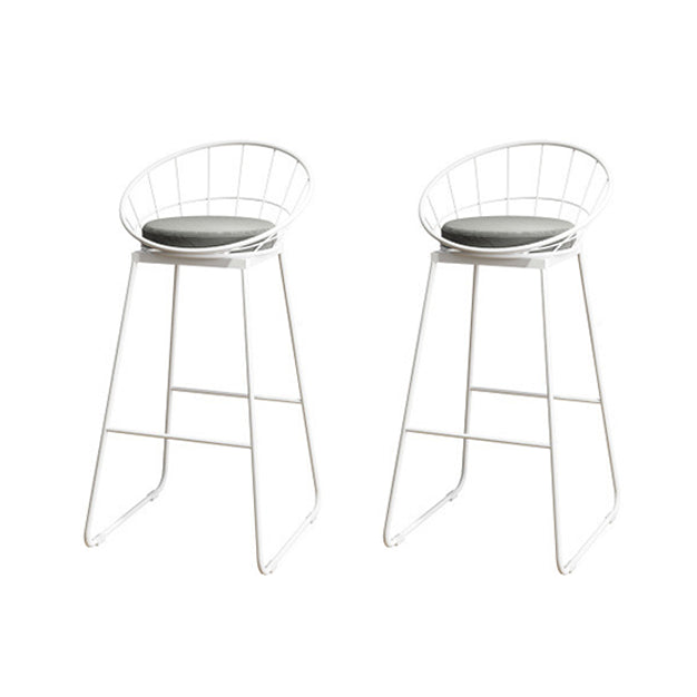 Glam 1/2/3 Pieces Sintered Stone Bar Table Set Round Counter Set for Home Use White 30"H Stools (Set of 2) Clearhalo 'Bar Furniture' 'furn' 'furn_home_bar_bar_sets' 'Furniture' 'Home Bars & Bar Sets' 'home_bar_bar_sets' 'Kitchen & Dining Furniture' 5739036